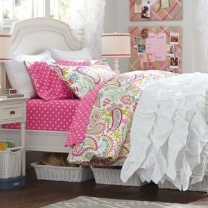 PBTEEN SWIRLY PAISLEY GIRLS DUVET COVER WITH SHAMS